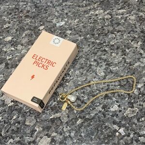 PopSocket Electric Picks Phone Wristlet- Gold Chain